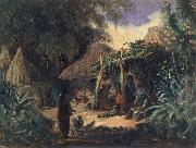 Johann Moritz Rugendas Indian Hut in the Village of Jalcomulco USA oil painting artist
